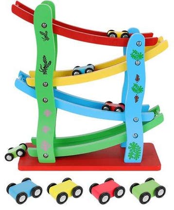 Houten racebaan (Voertuigen, Houten speelgoed, Speelgoed), Ophalen of Verzenden, Nieuw, Duw- of Trekspeelgoed