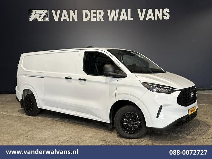 Ford Transit Custom | 2.0 TDCI 136pk L2H1 Euro6 Airco |, Auto's, Gebruikt, Euro 6, Wit, Dealer onderhouden