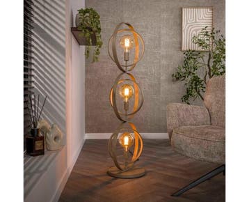 Vloerlamp 3L Turn around - Beige, Ophalen of Verzenden, Nieuw