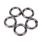 O-ring met veersluiting - 50mm - Gun metal, Ophalen of Verzenden, Nieuw