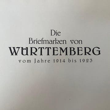 Württemberg 1914/1923 - Volledige verzameling op albumbladen, Postzegels en Munten, Postzegels | Europa | Duitsland, Gestempeld