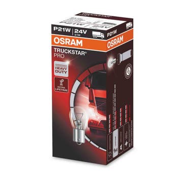 Osram P21W Gloeilamp 24V BA15s Truckstar Pro 10 Stuks, Ophalen of Verzenden, Nieuw