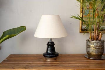 Tafellamp - sagomato - Keramiek, geëmailleerd, Metaal,, Antiek en Kunst, Curiosa en Brocante