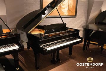 Steinway & Sons M-170 PE messing vleugel - 143517, Zo goed als nieuw, Zwart, Vleugel