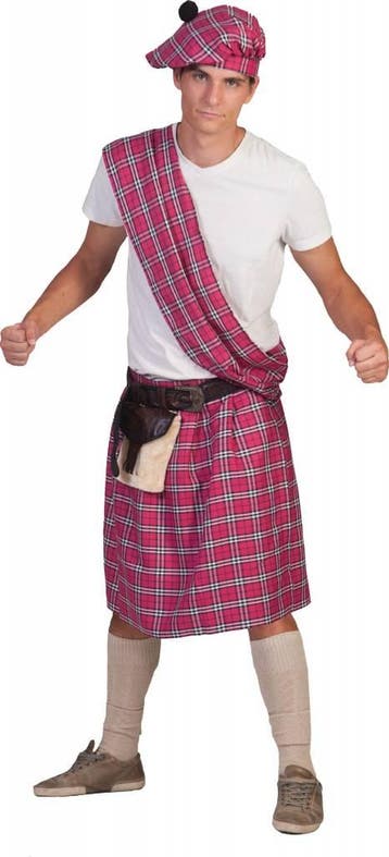 Schotse Highlander pak man pink, Ophalen of Verzenden, Nieuw
