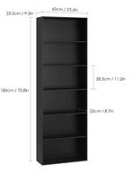 Moderne Boekenkast – Slanke Opbergkast met Houten Design, Huis en Inrichting, Kasten | Boekenkasten, Met plank(en), Verzenden