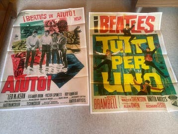 The Beatles - 2 x rare Italian movie posters - I Beatles in, Nieuw in verpakking