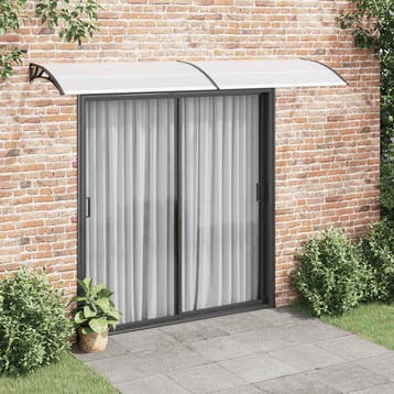 vidaXL Deurluifel 300x75 cm PC zwart en transparant, Verzenden, Nieuw