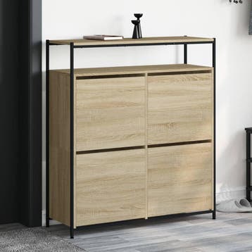 vidaXL Schoenenkast Sonoma Eiken, Verzenden, Nieuw