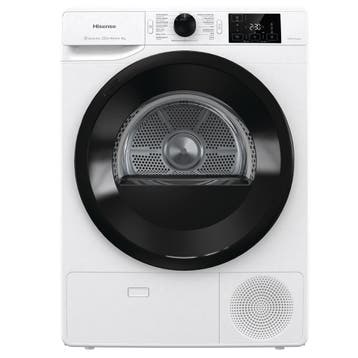 Hisense DCGE803 wasdroger Vrijstaand Voorbelading 8 kg549, Overige typen, Nieuw, Ophalen of Verzenden, Anti-kreukfase