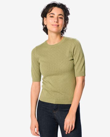 HEMA Damestrui structuur groen, Verzenden, Nieuw