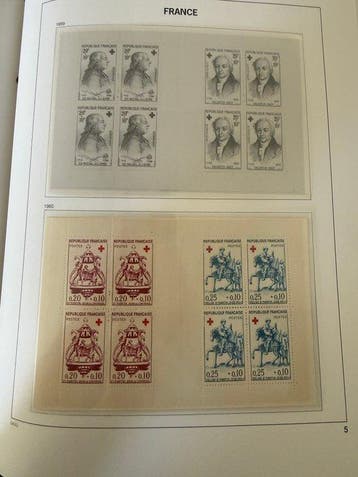 Frankrijk - Collectie Croix Rouge 1960/2008 volledig in, Gestempeld