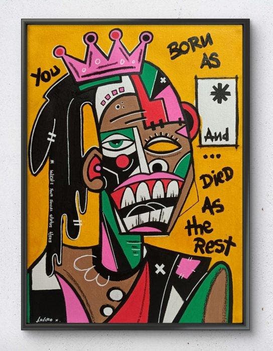 Le Viro (1983) - Social Status (Original Artwork on canvas), Antiek en Kunst, Kunst | Schilderijen | Modern