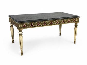 Tafel - Neoclassicistische / Louis XVI-stijl salontafel met