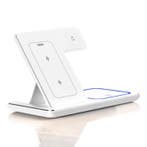 3 in 1 Draadloos Qi Oplaadstation - Compatibel met Apple, Verzenden, Nieuw