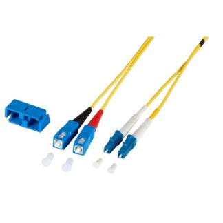 Glasvezelkabel OS2 - LC/SC - 15 meter (Duplex, 9/125m), Computers en Software, Pc- en Netwerkkabels, Nieuw, Verzenden