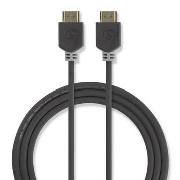 Nedis High Speed HDMI-Cbl HDMI-Conn.-HDMI-Conn. 5m GY, Ophalen of Verzenden, Nieuw