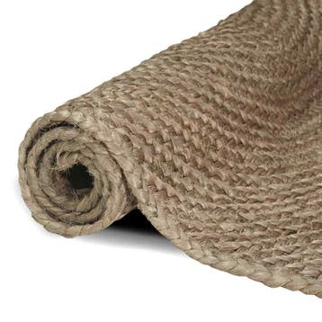 vidaXL Vloerkleden Grijs 140 x 200 cm Jute, Verzenden, Nieuw, Grijs