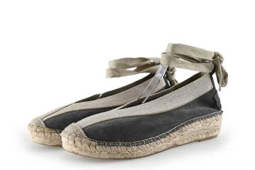 Shabbies Amsterdam Espadrilles in maat 38 Grijs, Shabbies Amsterdam, Verzenden, Zo goed als nieuw, Grijs