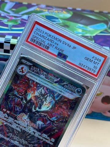 Pokémon - 1 Graded card - Charizard 349 Full art, Foil,, Nieuw