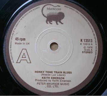 Keith Emerson - Honky Tonk Train Blues, Ophalen of Verzenden, Gebruikt