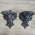 Wanddecoratie (2) - Wandconsole - Europa - Mythische wezens