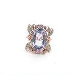 Zonder minimumprijs - Ring - 9 kt. Roségoud, Zilver Spinel -, Sieraden, Tassen en Uiterlijk, Ringen, Nieuw
