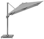 Voyager T1 zweefparasol 250x250 cm lichtgrijs met 75KG voet, Tuin en Terras, Parasols, Ophalen of Verzenden, Nieuw