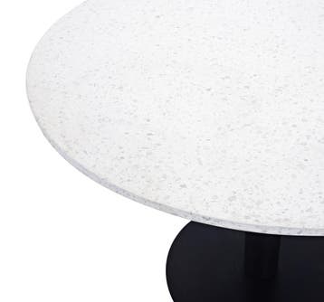 Eettafel - Ingvar - 106 cm - Wit - Terrazzo - Jörn, Verzenden, Nieuw