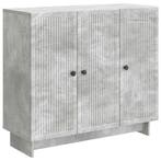 vidaXL Dressoir Betongrijs 89 x 34,5 x 80 cm Bewerkt hout, Verzenden, Nieuw, Overige houtsoorten, Minder dan 50 cm