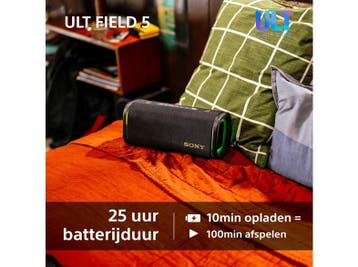 Sony -  Srsult50 Ult Field 5 Bluetooth-speaker  - Wit, Verzenden, Nieuw, Overige typen, Sony