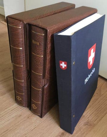 Zwitserland 1882/1995 - Verzameling in drie albums, met Pro, Postzegels en Munten, Gestempeld