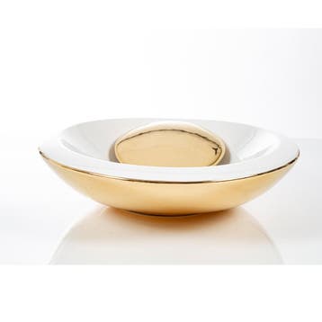 Waskom Cipi Saturn Titanio 62x45x13cm Porselein Goud, Ophalen of Verzenden, Nieuw