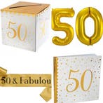 50-jarig jubileumset: gastenboek, moneybox, ballonnen, sjerp, Verzenden, Nieuw, Versiering, Abraham of Sarah