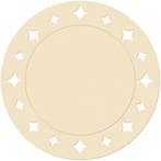 Creme wegwerp placemats 33 cm - Placemats, Ophalen of Verzenden, Nieuw
