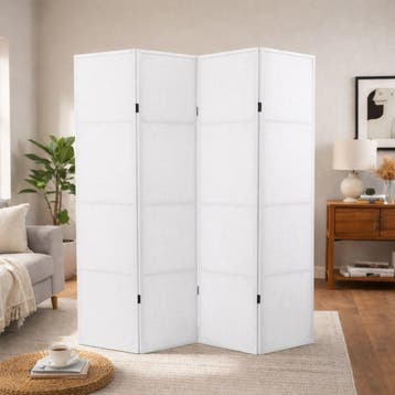 Kamerscherm wit blanco canvas DIY scheidingswand, Verzenden, Nieuw, Doek