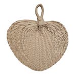 Bamboo Waaier naturel 33x32 cm, Verzenden, Nieuw