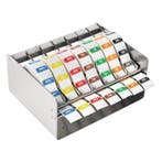 RVS sticker dispenser + stickers | 24x24mm sticker Vogue, Verzenden, Nieuw in verpakking
