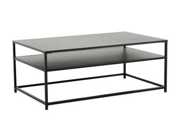 industrieele salontafel DURA STEEL 100cm zwart metaal met, Huis en Inrichting, Tafels | Salontafels, Ophalen of Verzenden, Nieuw