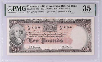 Australië. - 10 Pounds - ND (1960-65) - Pick 36 (Zonder