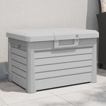 vidaXL Kussenbox 73x50,5x46,5 cm polypropeen grijs, Verzenden, Nieuw