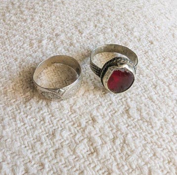 Zilver - Ring - (x2) Berbers Marokko