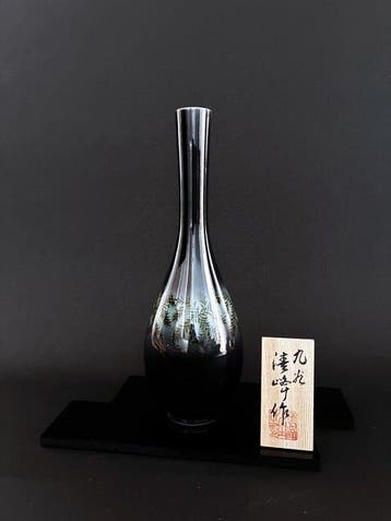 Eenbloemige vaas - Keramiek - Japan - Kutani-porselein, Antiek en Kunst