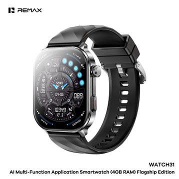 Remax WATCH31 - Smartwatch - AI - 4GB - IP68 - Bellen via..., Ophalen of Verzenden, Nieuw, Blauw, Remax