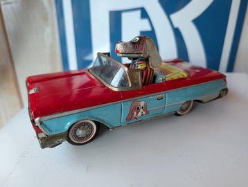 Alps - Blikken speelgoedauto - ALPS Happy Pup Ford, Antiek en Kunst