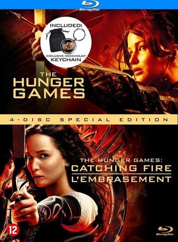 The hunger games 1 and 2 (blu-ray tweedehands film), Cd's en Dvd's, Ophalen of Verzenden, Zo goed als nieuw