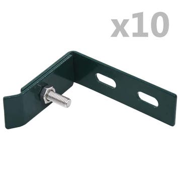 vidaXL Wand hoekverbinding 10 sets groen, Tuin en Terras, Verzenden, Nieuw