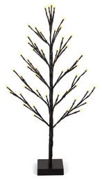 Kerstboom met LED - 60cm - 51 LED - Warm Wit - zwart, Diversen, Kerst, Ophalen of Verzenden, Nieuw