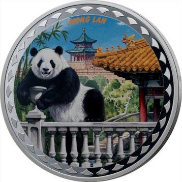 Samoa. 2 Dollars 2025 Meng Lan Panda, 1 Oz (.999)
