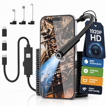 Strex Endoscoop Inspectiecamera | 10M IP67 | 8 LED, Doe-het-zelf en Verbouw, Verzenden, Nieuw